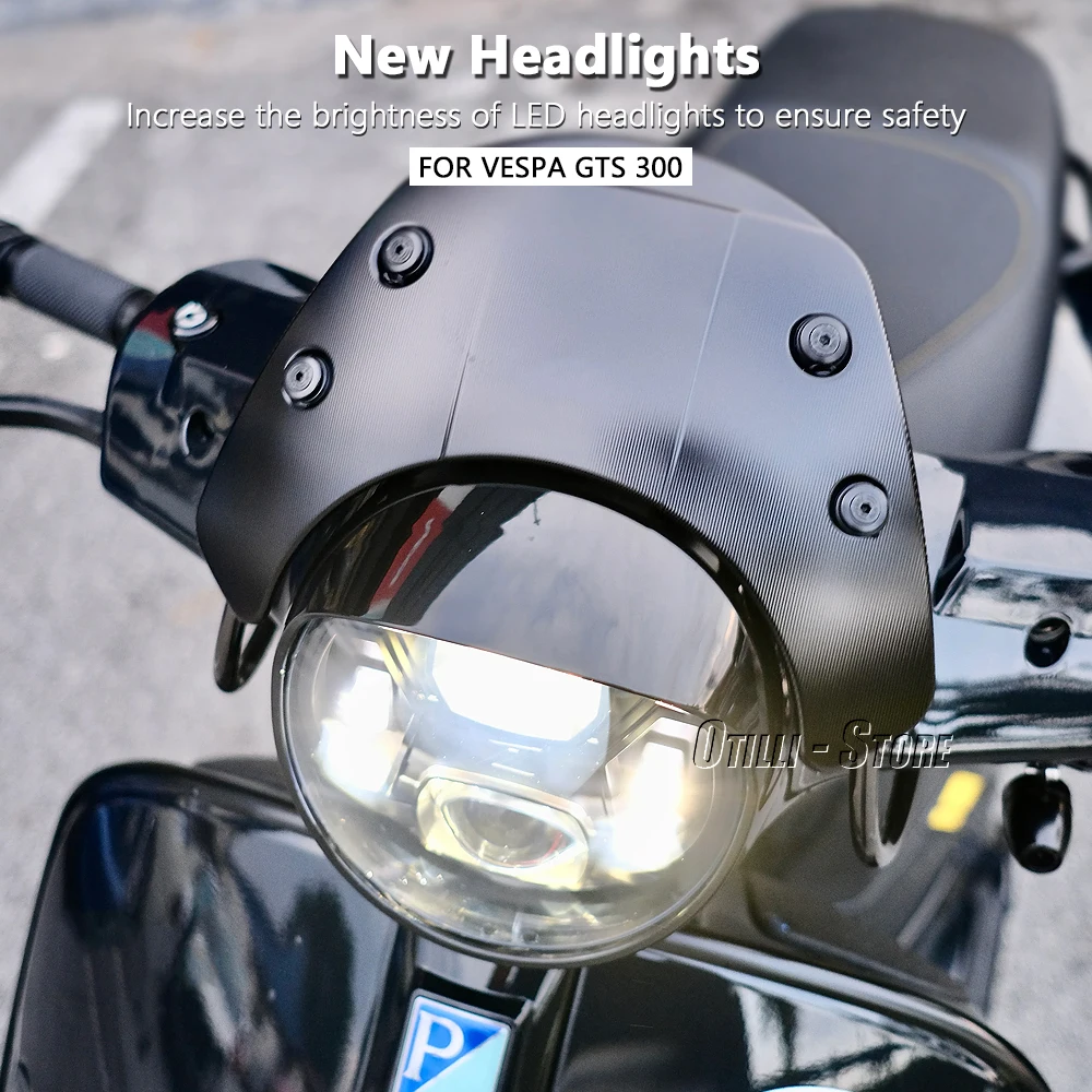 مصباح أمامي GTS300 LED ملحقات  - مراجعة Model Kit Vespa وسعره