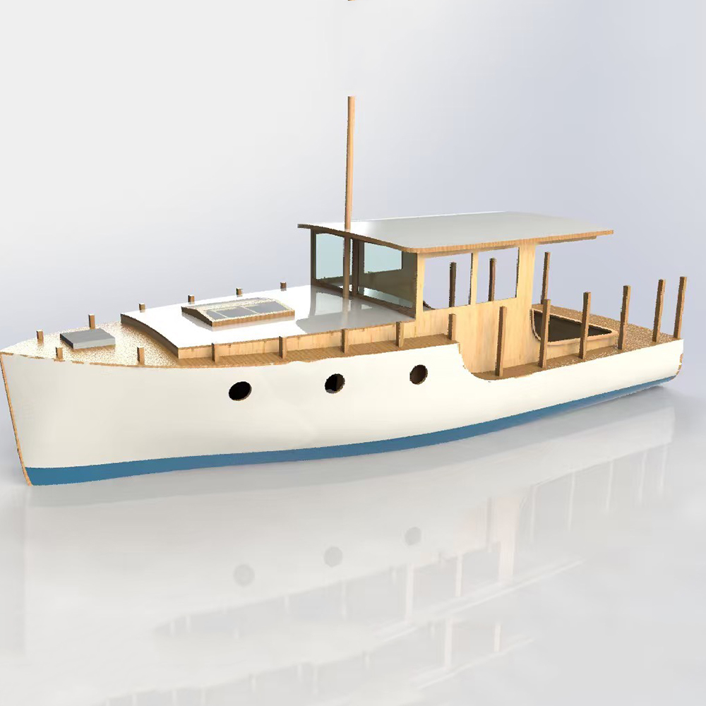 RC قارب 70 سنتيمتر الأوروبية ا - مراجعة Model Kit Yacht وسعره
